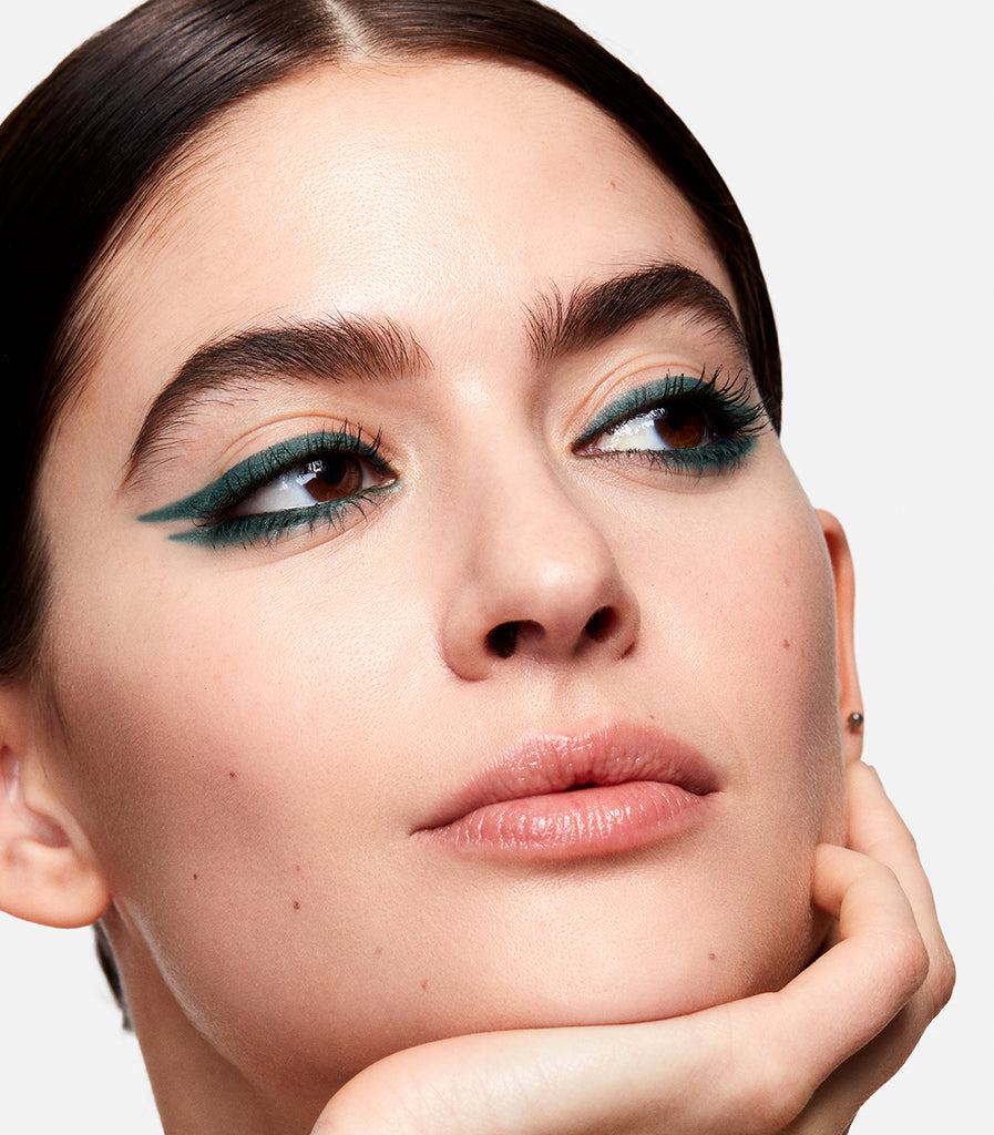 Gabriela wears Continuum Gel Eyeliner in Emerald